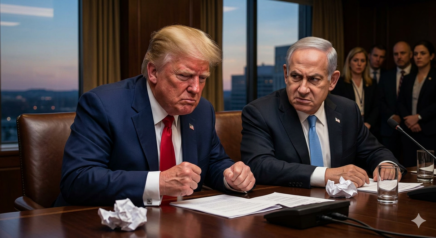 trump, Netanyahu/ IA GOOGLE