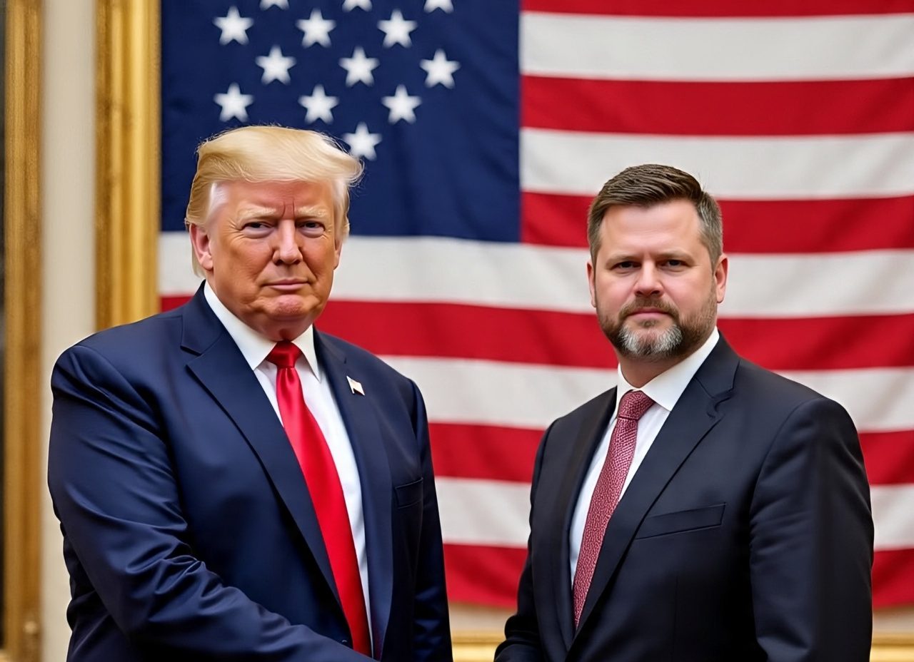 trump y j.d. vance/ IA META