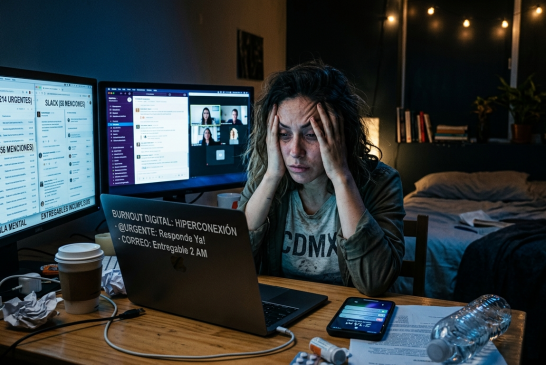 La cárcel de cristal: 9 de cada 10 mexicanos padecen 'Burnout Digital'