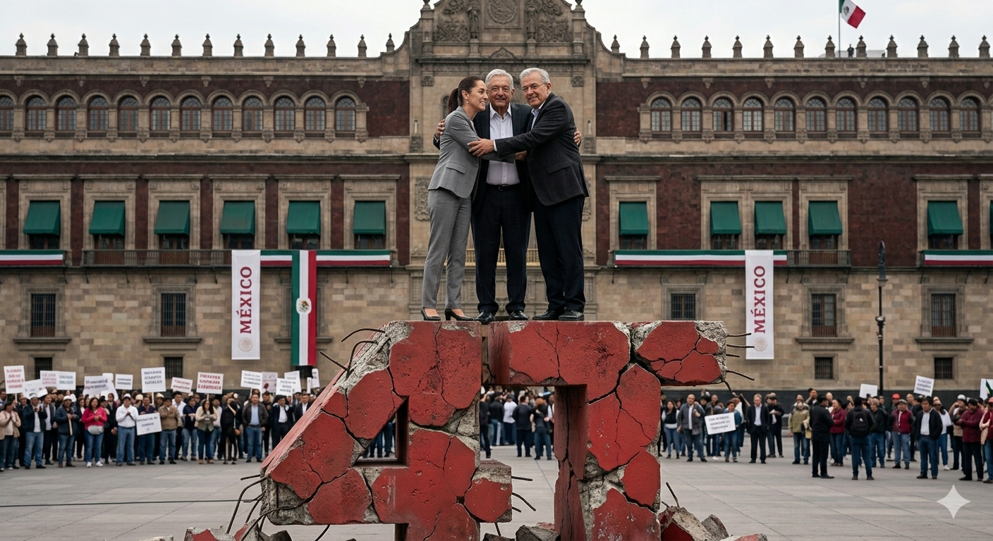 claudia sheinbaum, rocha moya, amlo/ GEMINI