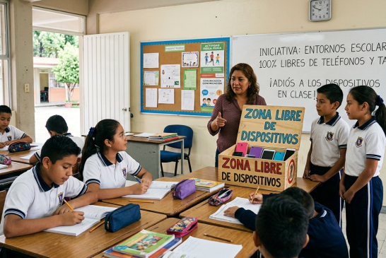 Adiós a los dispositivos en clase: Iniciativa busca entornos escolares 100% libres de teléfonos y tabletas