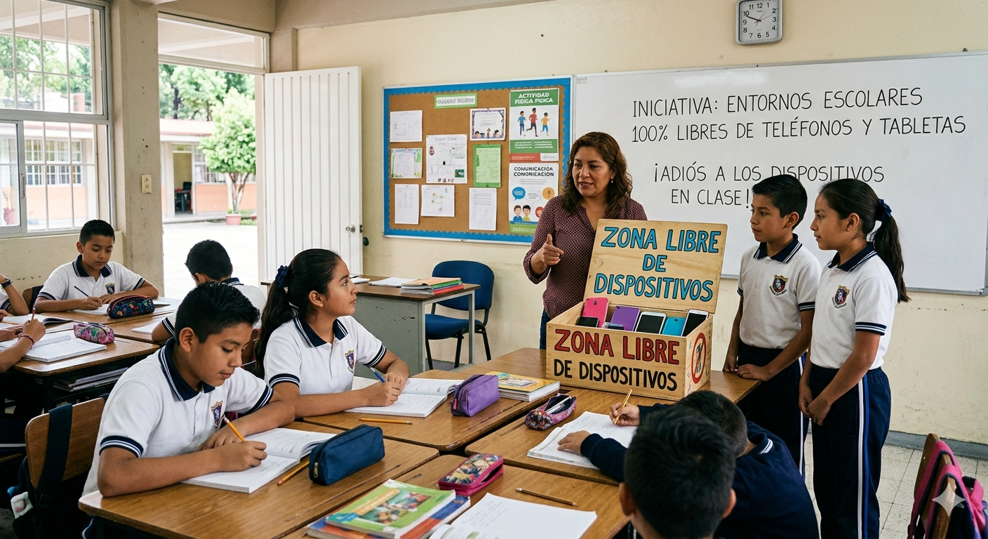 escuelas, celulares, educación/ GEMINI