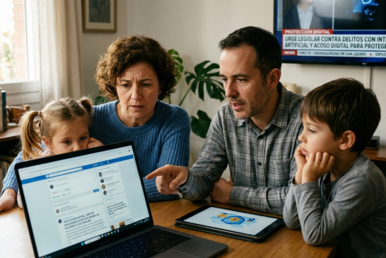 Urgen legislar contra delitos con inteligencia artificial y acoso digital para proteger a las familias