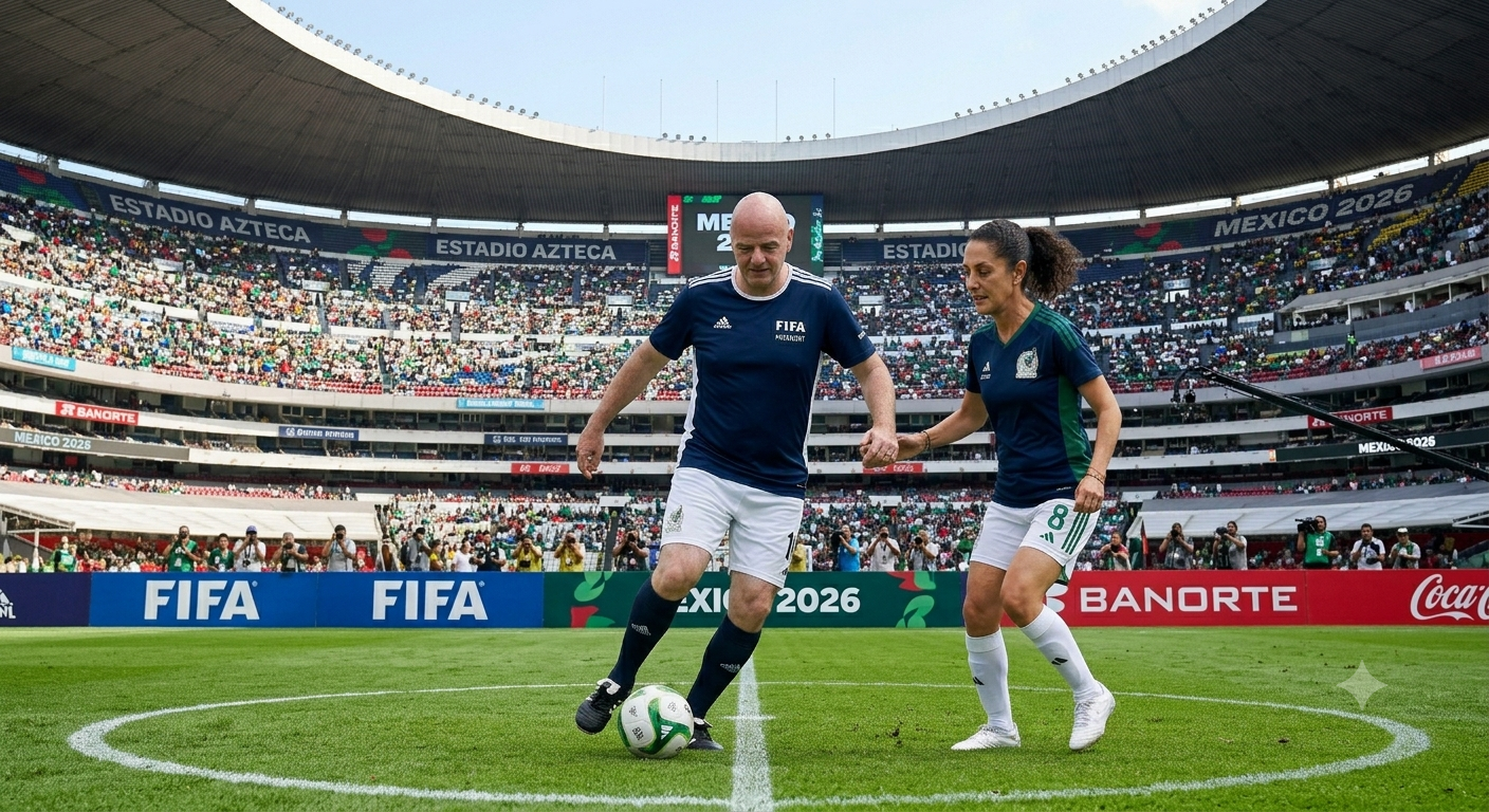 CLAUDIA SHEINBAUM/ gianni infantino/ FIFA/ gemini