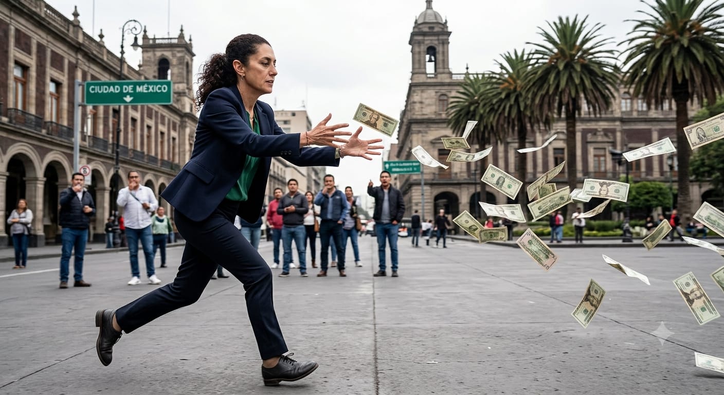 claudia sheinbaum, dólares, fuga capitales/ GEMINI