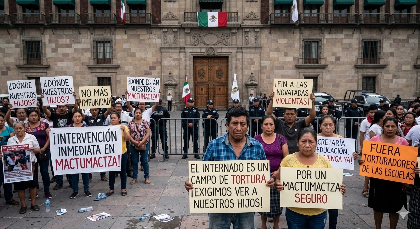PROTESTAS CHIAPAS POR RURAL Y NOVATADAS/ GEMINI