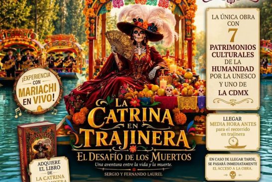 ¡La leyenda despierta en los canales! Regresa el espectáculo teatral más deslumbrante de Xochimilco: La Catrina en Trajinera: El Desafío de los Muertos, en su 13ª temporada.